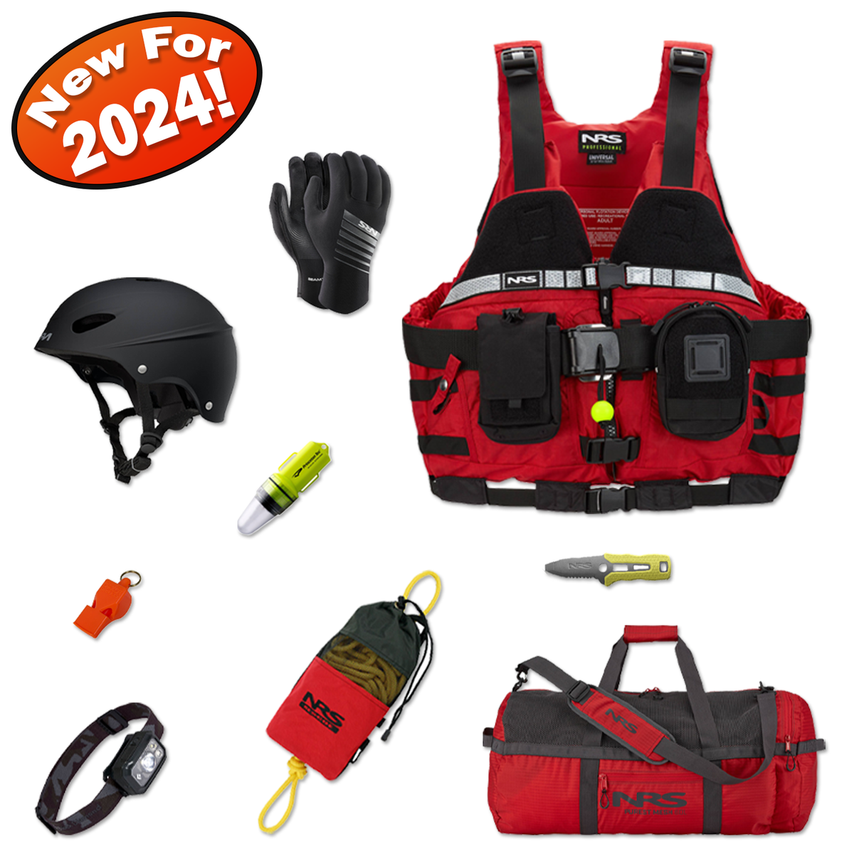 "Swiftwater Rescue OPS" Water Rescue Kit Red Safe Rescue