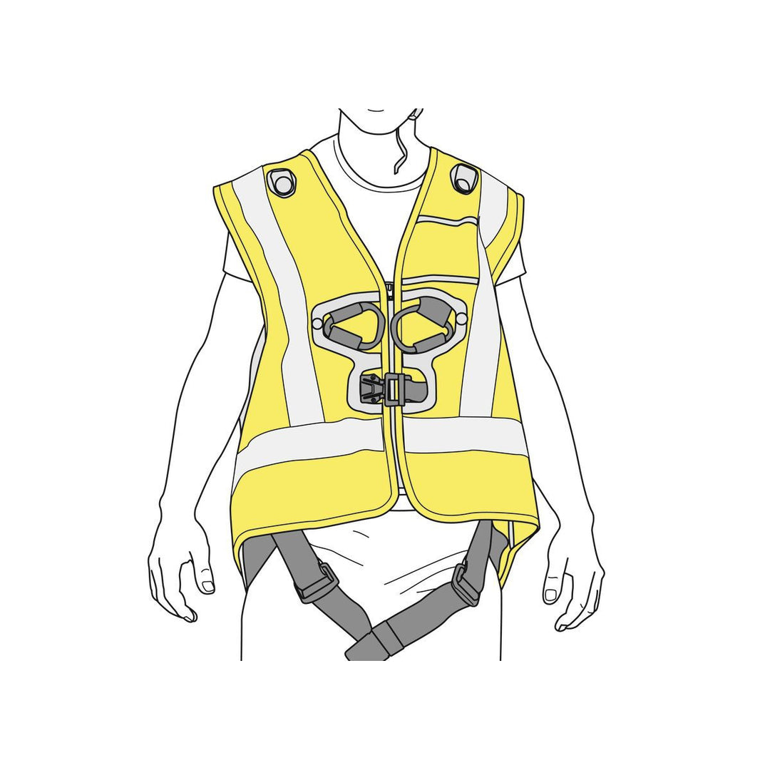 HI-VIZ vest for NEWTON harnesses