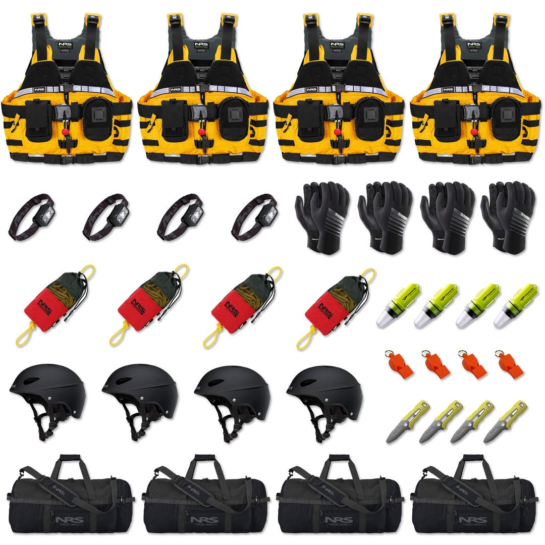 "Swiftwater Rescue OPS" 4 Man Water Rescue Kit - Yellow
