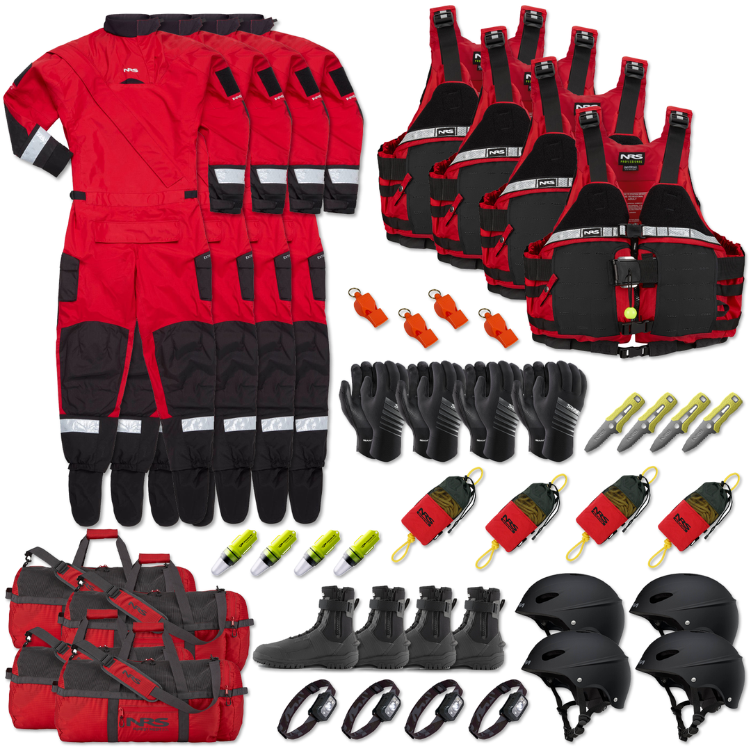 "Rapid Responder" 4 Man Water Rescue Kit - Red