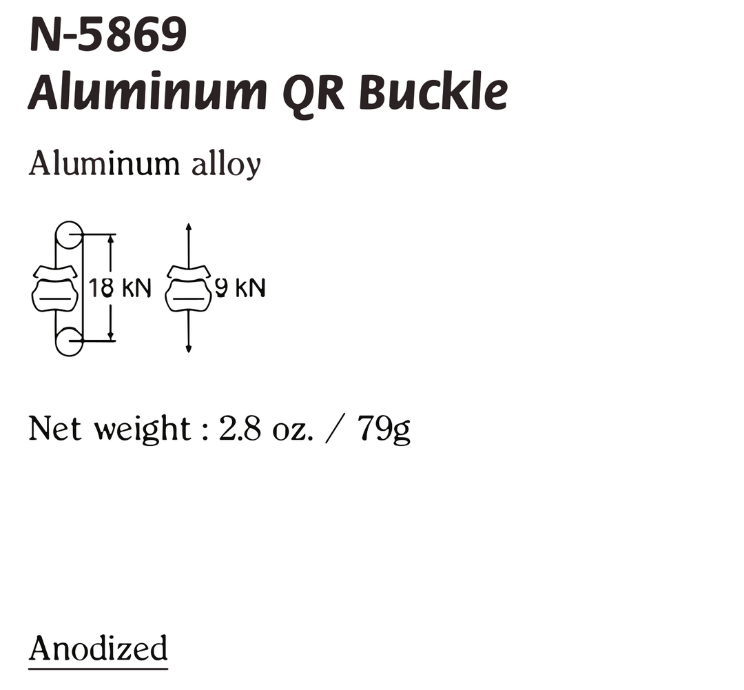 N-5869 / Aluminum QR Buckle