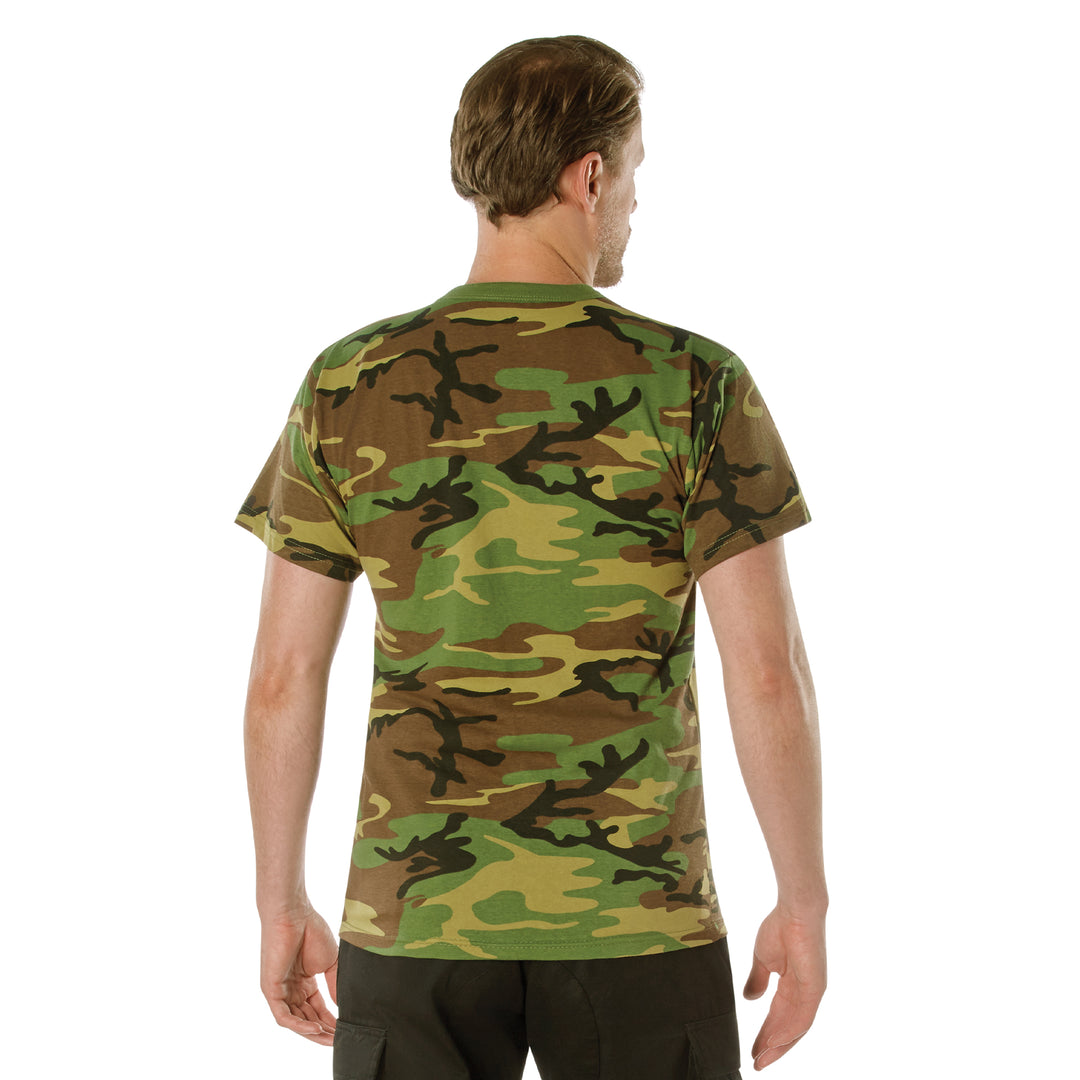 Woodland Camo T-Shirt With Pocket