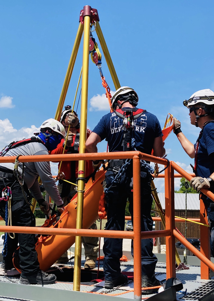 Our Industrial Rescuer Class: Scenario day! Time to put their skills to the test.