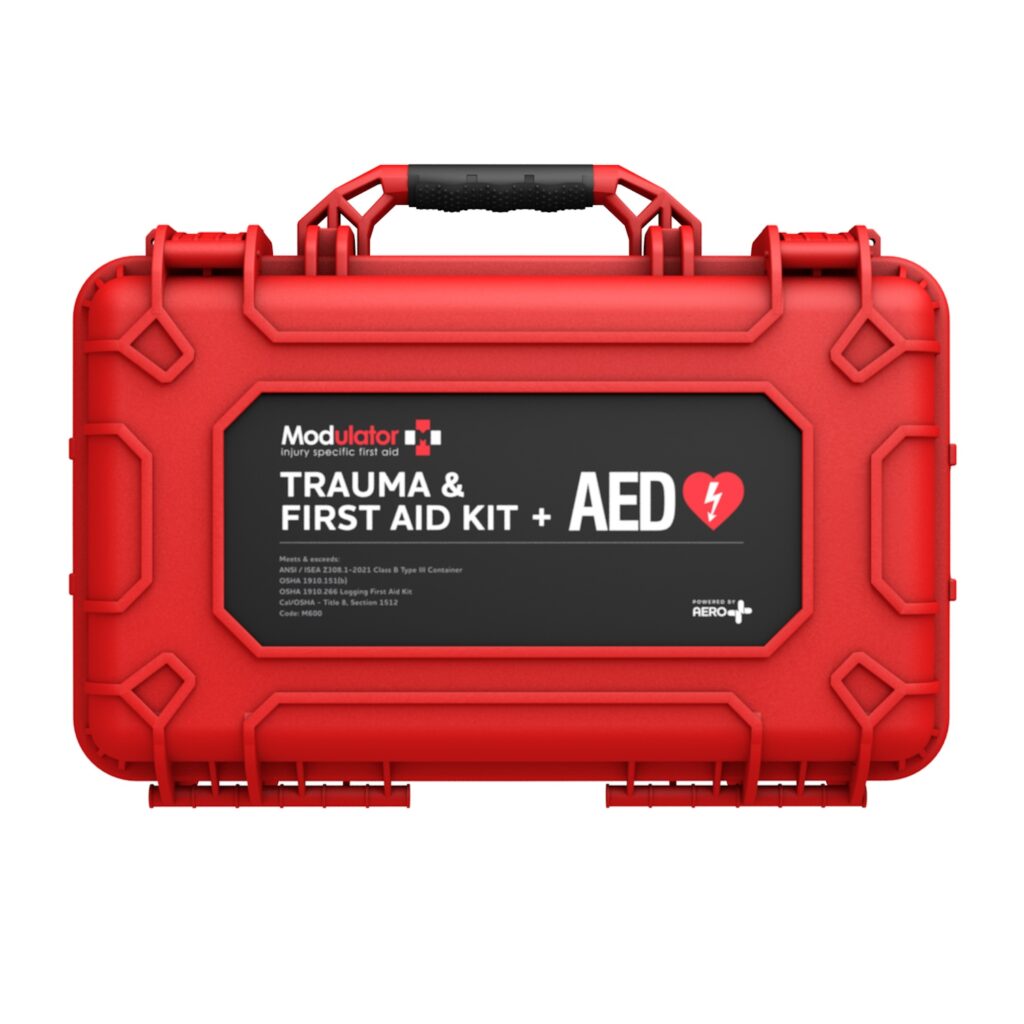 Modulator Trauma Kit With Heartsine 350P – XL Rugged Hard Case
