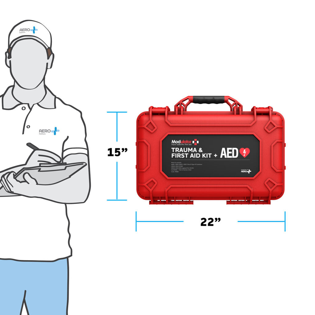 Modulator Trauma Kit With Bleed Control without AED - XL Rugged Hard Case