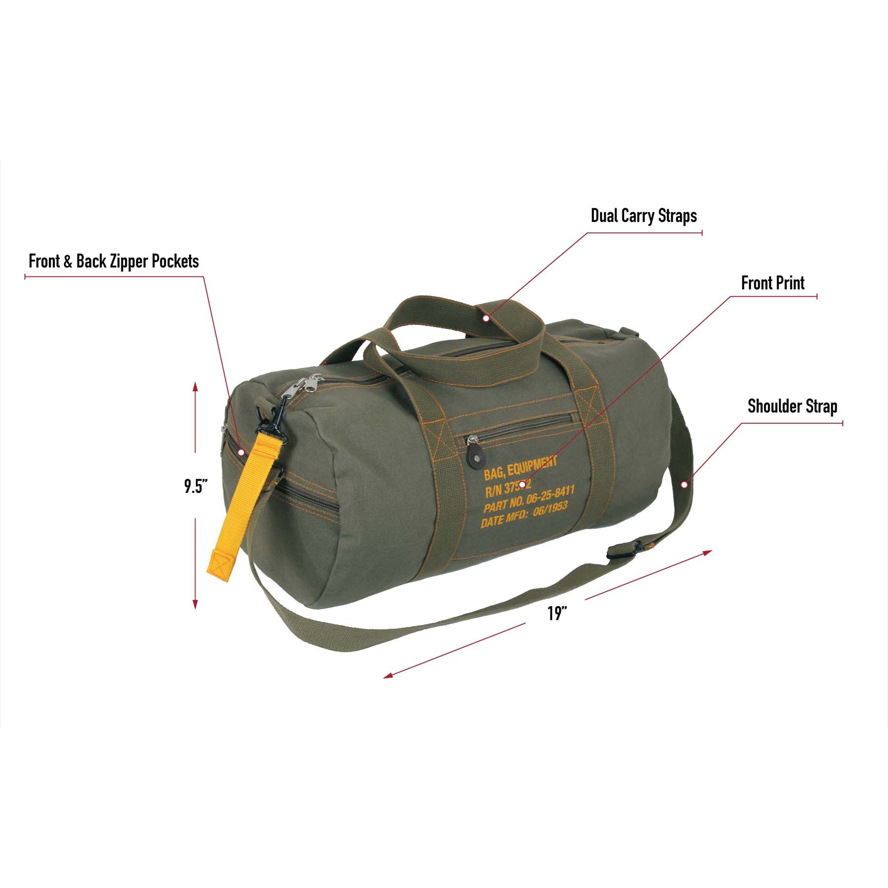 Canvas best sale equipment bag