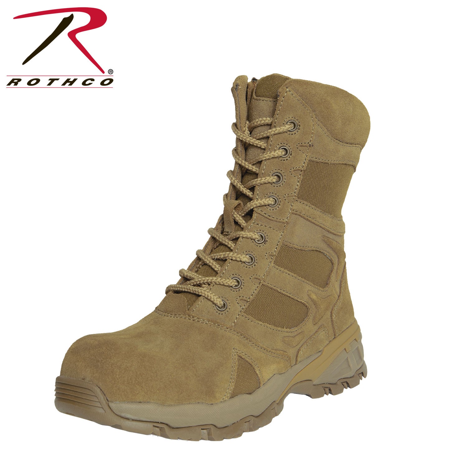 Rothco 8 Forced Entry Composite Toe AR 670 1 Coyote Brown Side Zip Tactical Boot 13