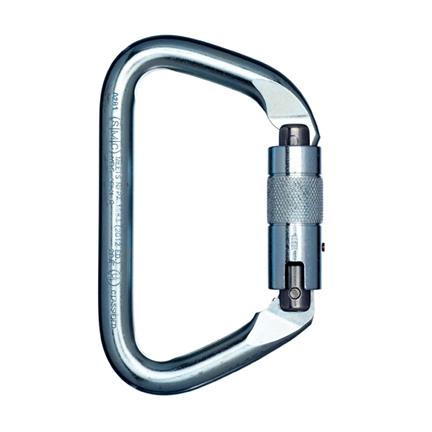 SMC Large Steel D Carabiner-Safety Lock