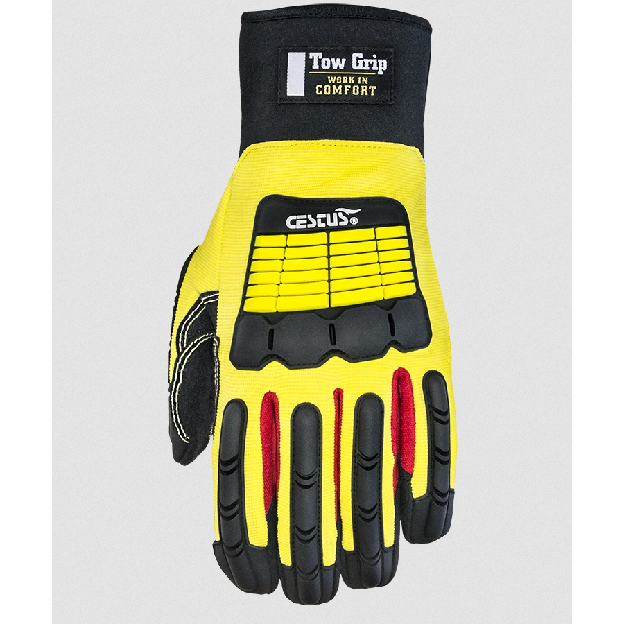 Powerful Grip TPR Impact Resistant Gloves For Oil & Gas Industry